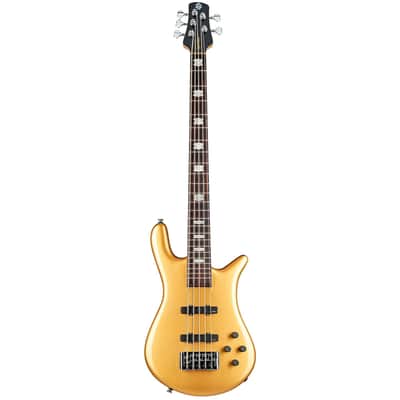 Spector Euro 5 Classic Bass Guitar - Metallic Gold Gloss image 2