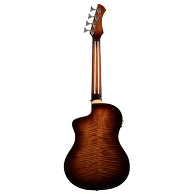 ORTEGA KT-WALKER-V3 Ken Taylor Signature Series Acoustic Bass 4-String - Natural + Gig Bag image 4