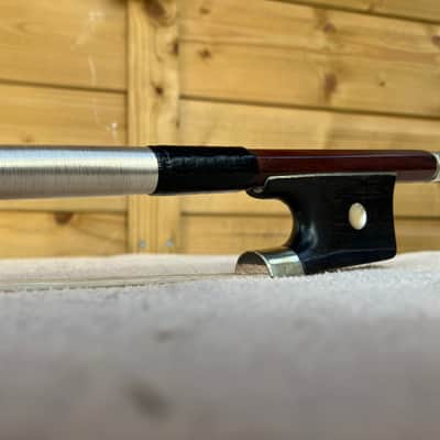 Double Bass Pernambuco French Bow - German Made 1st Half 20thC. Offers Welcome image 23