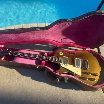 Left Handed Gibson Custom Shop '57 Les Paul Goldtop Reissue 2019 - Present - Double Gold Dark Back VOS image 8