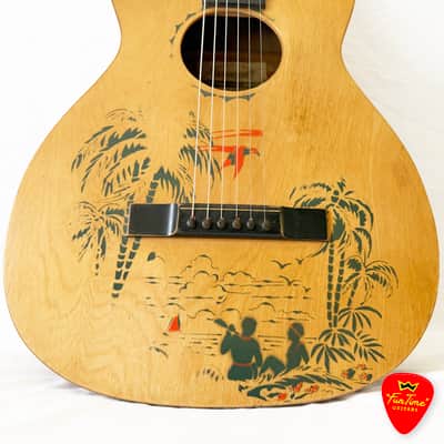 1930s Supertone No. 13411 “Palm Beach” Hawaiian Stencil Guitar – “Palmer” image 15