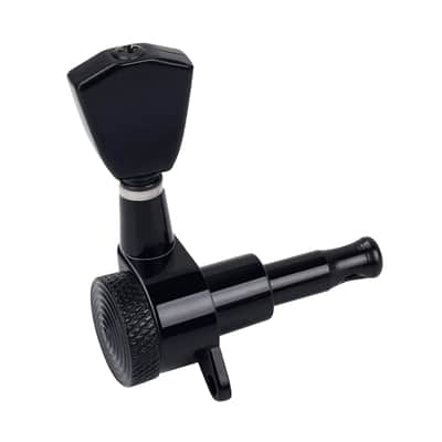 3L3R Guitar Locking Tuning Pegs 16:1 Ratio Sealed Guitar String Tuning Keys Machines 45 Degree Fixing Tag for Les Paul LP SG Electric Acoustic Guitar 6Pcs JT/ZSJXQ-03 Black Tulip Button image 7