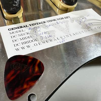 General Vintage Tone full Loaded pickguard SRV for Stratocaster ®️ GVT Austin E Specials pickups Handwound NOS image 9