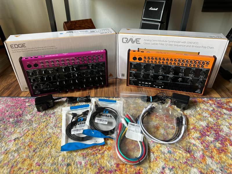 Behringer Crave & Edge Combo Package Analog Synthesizer Synth Extras image 1