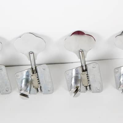 1976-1977 Vintage Fender Jazz/Telecaster/Precision Bass PBass Chrome ~Honest Patina~ TUNERS USA Tuning Pegs 1970s image 6