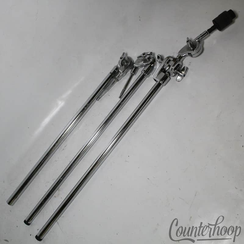 Tama 3x Cymbal Arms+Boom Rod Stand Parts Chrome Aichi Japan Tubes+Tilter Vintage image 1