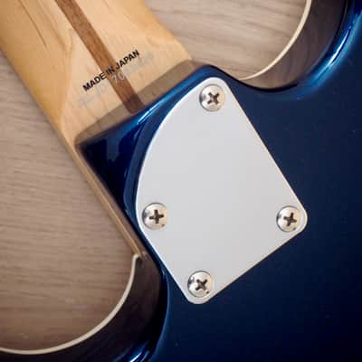 2017 Fender Aerodyne Stratocaster HSS Medium Scale 24 3/4" Gunmetal Blue Japan MIJ image 16