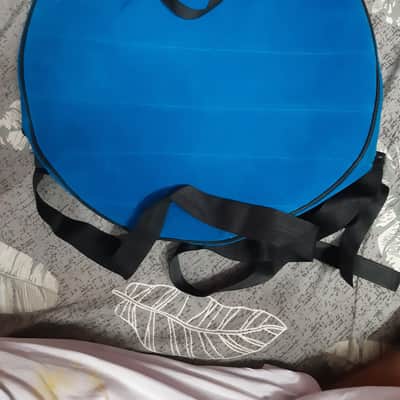 14" inch. VELVET Fabric Handmade Shaman Shamanic wooden frame drum Bag + front One Pocket , Avl. in (4) Four types Hanging belts, Choose any one drum frame bag from the pictures on display image 5