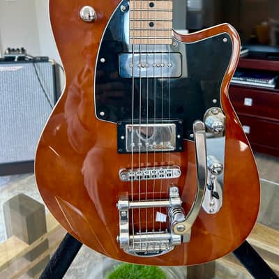 Reverend Guitars Double Agent OG - Violin Brown - Maple w/Bigsby image 4