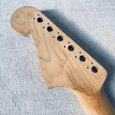 Jaguar Style Black Guitar Maple Neck, Rosewood 22 Frets Fingerboard Fretboard image 6