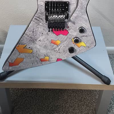 Dean Z Dime Floyd Rose 25.5 Scale Custom Primal concrete Sledge Tribute 2000s - Gray Primal Sledge Skin image 2