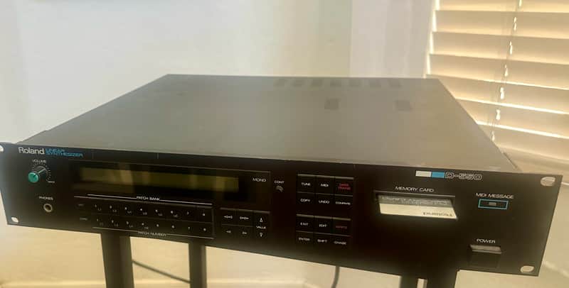 Roland D-550 Digital Piano Sound Module 1987 - Black image 1