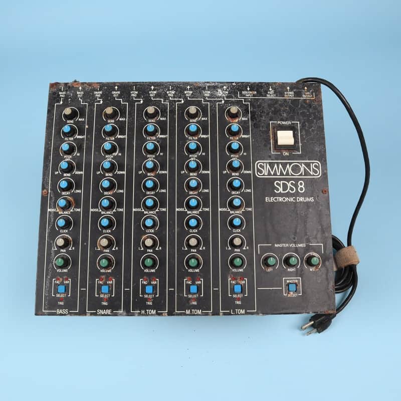 Simmons SDS 8 Analog Electronic Drum Drums Machine Synthesizer  Module RUSTY image 1