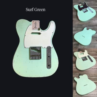 Made to Order - FRANCHIN Mars guitar body Relic Aged 100% Nitro Lacquer (Butterscotch/ Sunburst/ Black/ White/ Blue/ Green/ Yellow/ Red/ Pink/ Burgundy/ Purple/ Gold/ Silver, etc.) Basswood Poplar Telecaster-Tele-T-Style Made in Italy image 14