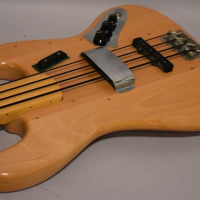 1973 Fender Precision/Jazz Partscaster Bass Fretless Natural w/HSC image 7