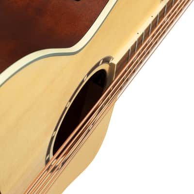 Ortega D7CE-5 Deep Series 7 Spruce Top Mahogany Neck Medium Scale 5-String Acoustic-Electric Bass Guitar image 11