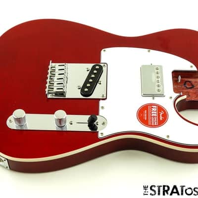 Fender Squier Affinity Tele FMT SH LOADED BODY, Crimson Red Transparent image 1