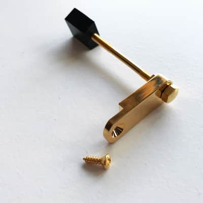 OEM Factory Spec Tall Gold Pickguard Support Bracket for Large Gibson arch top guitars L image 1