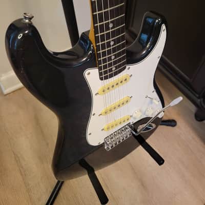 1992 Fender Japan Squier Silver Series Black Stratocaster - MIJ image 5