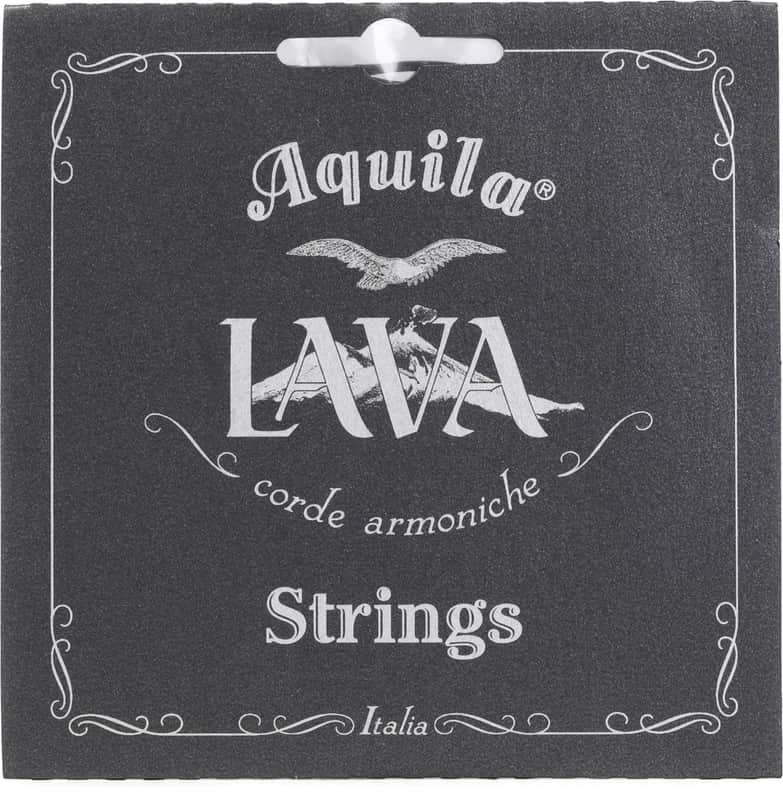 Aquila USA 114U Lava Nylgut Tenor Ukulele Strings - High G (3-pack) Bundle image 1