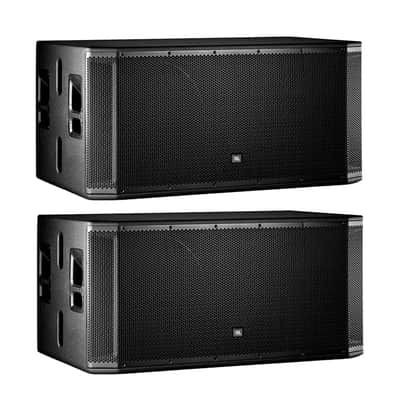 2x JBL SRX828SP Dual 18" 2000 W Powered Subwoofer Pair Active Sub PROAUDIOSTAR image 1