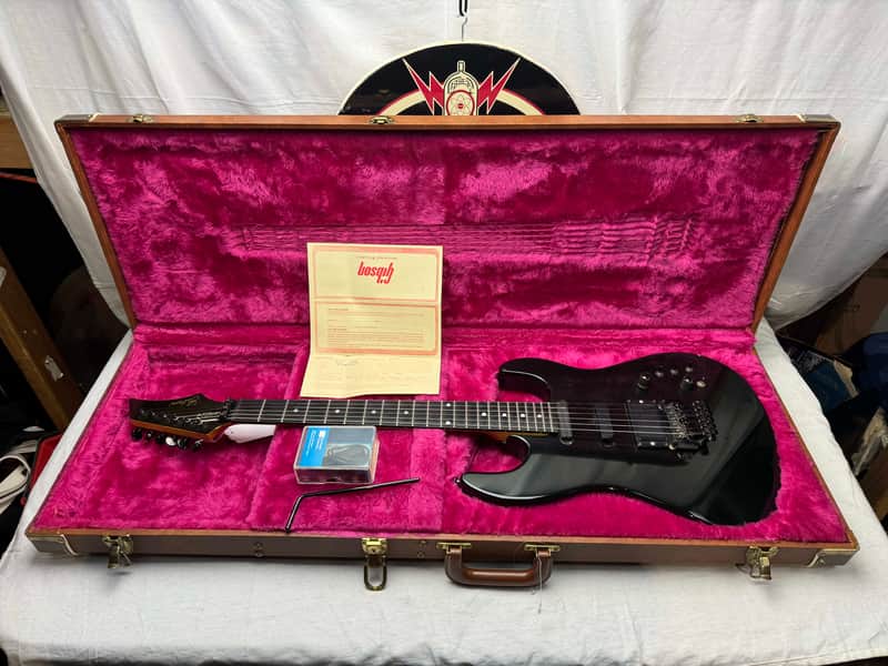 Gibson USA WC EB WRC Wayne Charvel Guitar with Case 1987 - Ebony / Black image 1