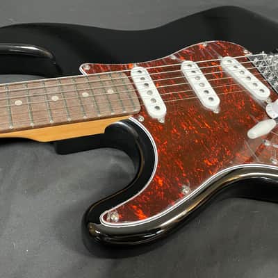Harley Benton ST-62RW LH BK 2024 Black Strat w/Tortoise Shell Pickguard - LEFTY - image 3
