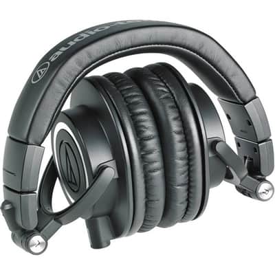 Audio-Technica ATH-M50x Professional Studio Monitor Headphones, Black image 3