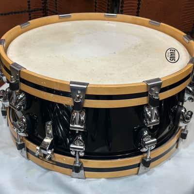 Ayotte 6" Custom Snare Drum (TDG-2116) 90's? - Black Lacquer image 8