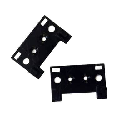 Intellijel 1U 126HP Eurorack Rails Kit with Brackets & M3 nuts (Black / Silver) image 2