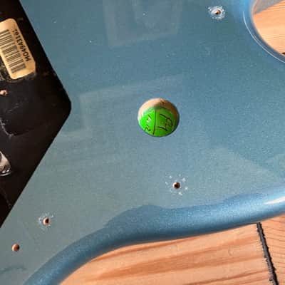 Fender Player Jazz Bass Guitar Body 2019 Mexico Mexican MIM Lake Placid Blue Alder image 5