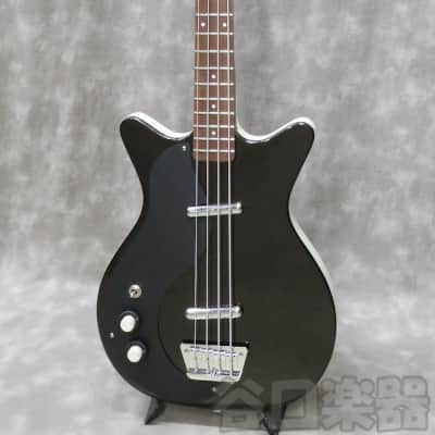 Danelectro 59DC Long Scale Bass Lefty (Black Pearl/w Black pickguard) image 2