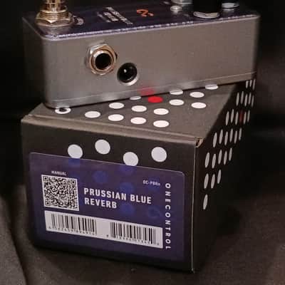 One Control Prussian Blue Reverb with orig box- near Mint image 5