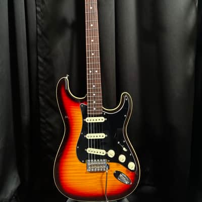 Fender Limited Edition Aerodyne Classic Stratocaster with Flame Maple Top 2019 - 3-Color Sunburst image 4