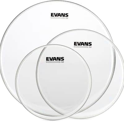 Evans 10"/12"/16" G2 Clear Rock Tom Head Pack image 1
