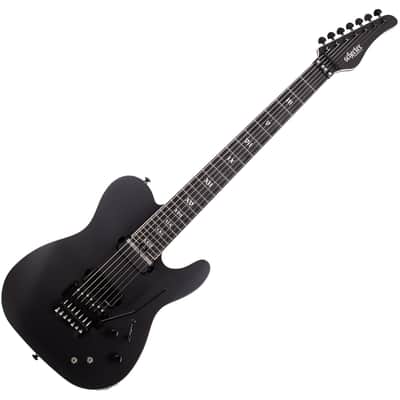 Schecter PT-7 FR-S SLS Elite Evil Twin - Satin Black (1384) image 5