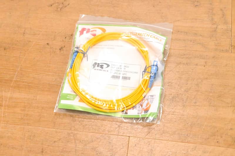 FIS FIS ST/UPC-SC/UPC Duplex Single Mode Fiber Cable - 3m