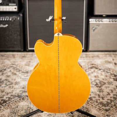 Epiphone J-200 Studio EC Acoustic/Electric Guitar - Antique Natural with Gig Bag image 7