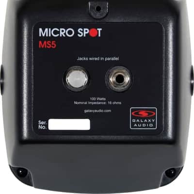 Galaxy Audio Micro Spot 5 - 100W Stage Personal Monitor Mic Stand Speaker image 3