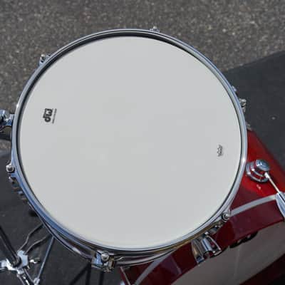 DW USA Collectors Series 3pc Pure Cherry Wood Bop Shell Pack - Candy Apple Red Lacquer Custom | 12", 14", 18" image 11