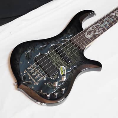 TRABEN Phoenix 5-string BASS guitar NEW - Black Shadow - Quilt
