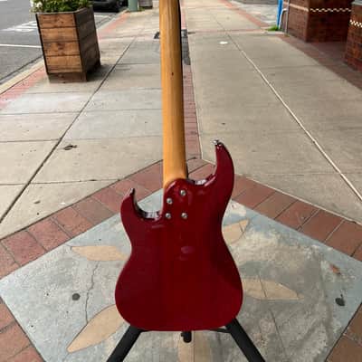 Samick Greg Bennet Corsair Mini Electric Bass Guitar | 4-String | Maroon Red Gloss image 5