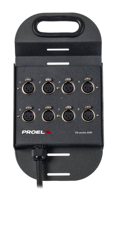 PROEL - TN8INLU20 - Scatola box in lamiera zincata poi verniciata a polveri epossidiche ad altissima resistenza 8XLR 20mt. image 1