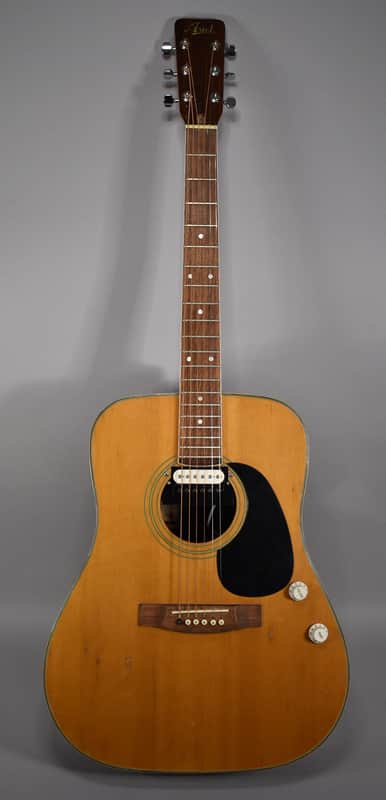 1970s Ariel Dreadnaught Natural Finish Acoustic Electric Guitar image 1