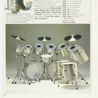 Tama Japan Imperialstar  Concert Tom 13x9 " 1978-1982 - Metallic white? image 13