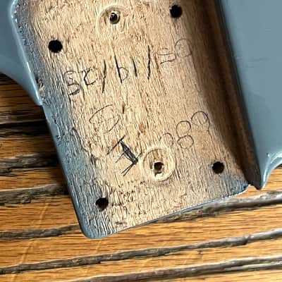 G&L Fullerton Deluxe ASAT Bluesboy guitar body Alder Grey Pearl USA image 2