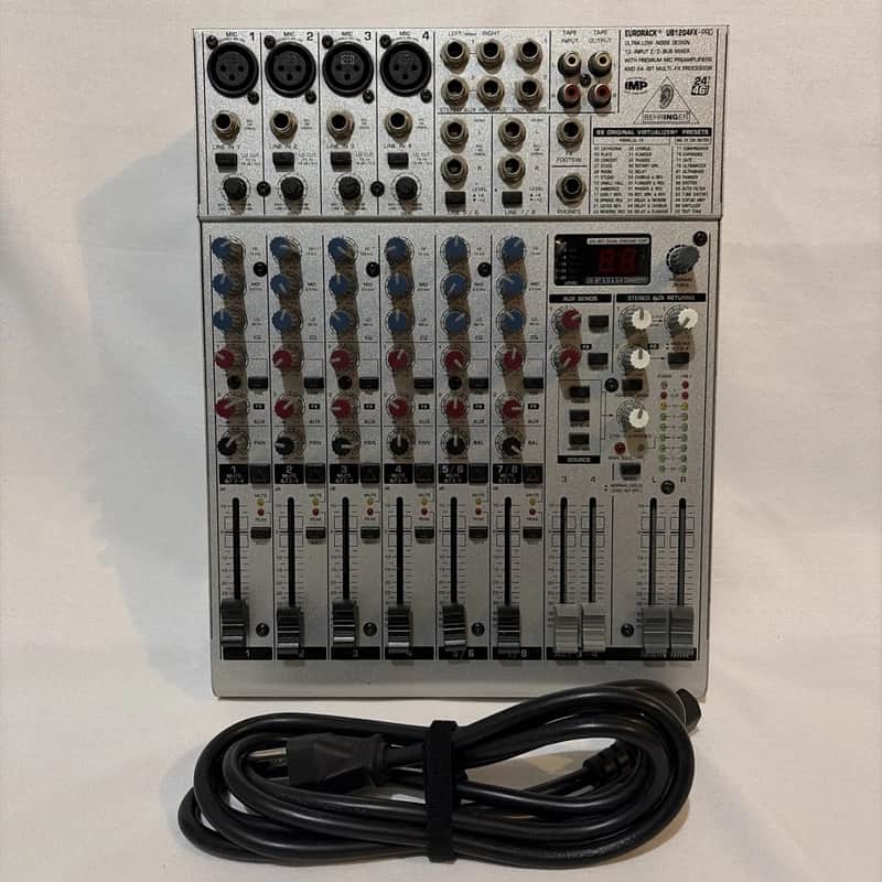 Behringer Eurorack UB1204FX-Pro 12-Input 2/2-Bus Mixer | Reverb