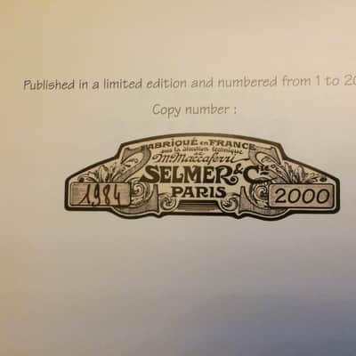 The Story of Selmer Maccaferri Guitars -Limited Edition - 2000 copies only - hardback  . No-1984 image 3