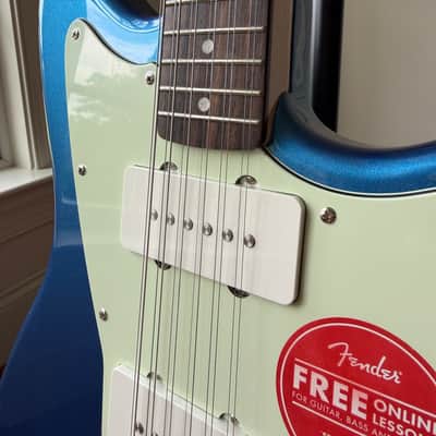 Squier Paranormal Jazzmaster XII 12-String Electric Guitar - Lake Placid Blue image 5