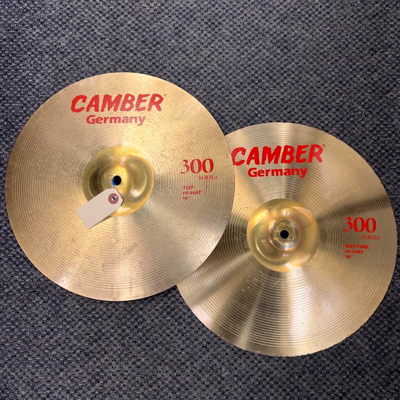 USED Camber 14in 300 Series Hi Hat Cymbals, PAIR image 1